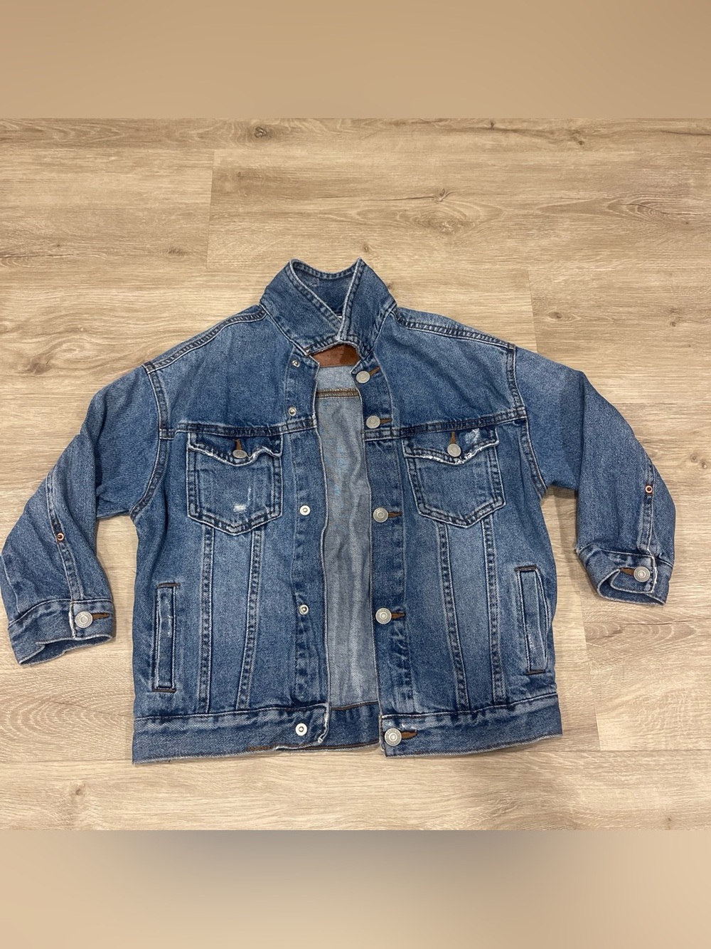 Zara kids boys Denim Jean Jacket size 6 NWOT